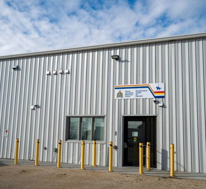 The exterior of the new Niverville RCMP detachement. Photo: RCMP