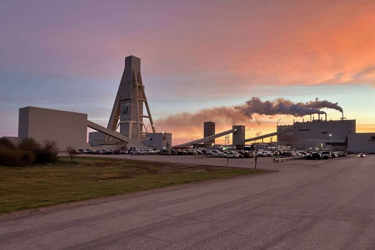 Nutrien’s potash mine at Allan, Sask., has been operating since 1968. Photo: Sean Pratt
