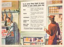 A Second World War poster outlines essential food items in Canada. Image courtesy of the Canadian War Museum.