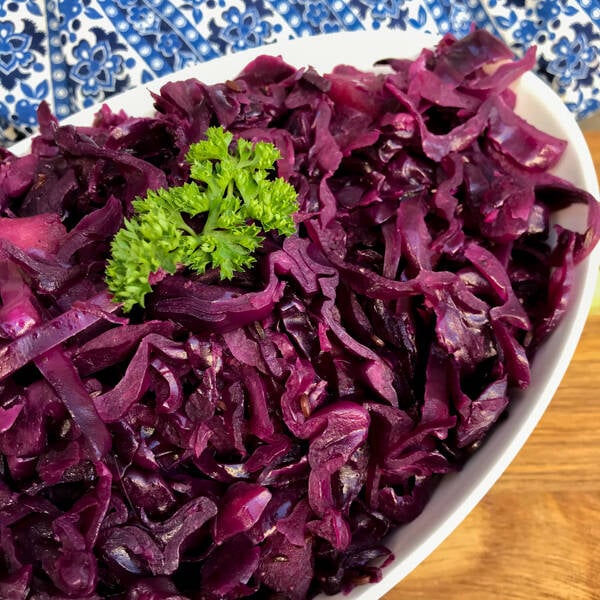 Braised red cabbage, just like Oma, used to make. Photo: Getty Stewart