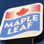 File photo of signage outside Maple Leaf Foods&#8217; Lagimodiere Boulevard plant in Winnipeg. (Dave Bedard photo)
