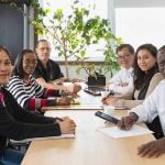 The multi-cultural team that heads up the Viandes Lafrance meat packing plant in Quebec. Photo courtesy Viandes Lafrance