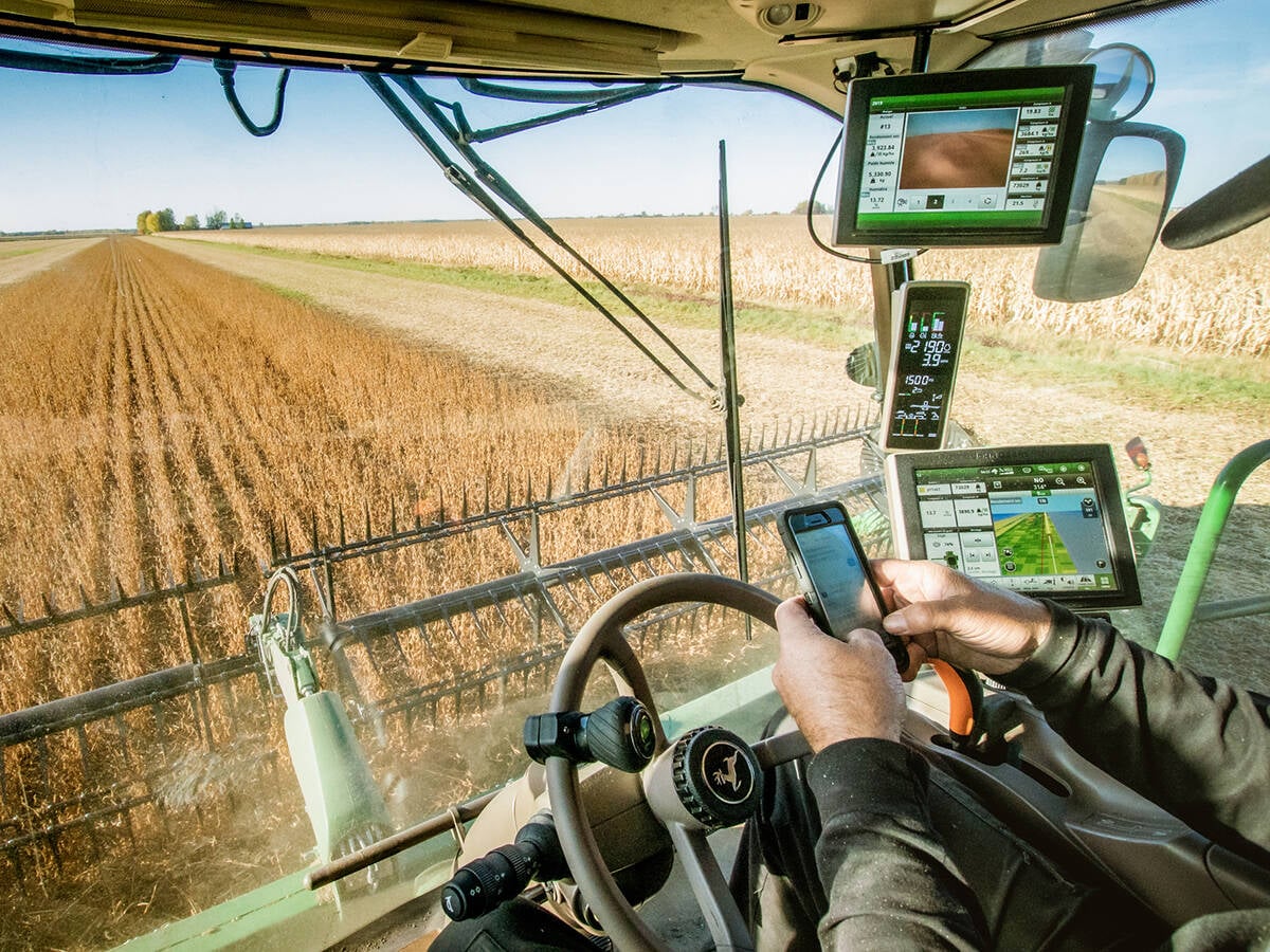 A farm can have several independent systems controls, all connected through internet access. The older control systems weren’t designed to meet today’s online security challenges. Photo: OpenText Cybersecurity