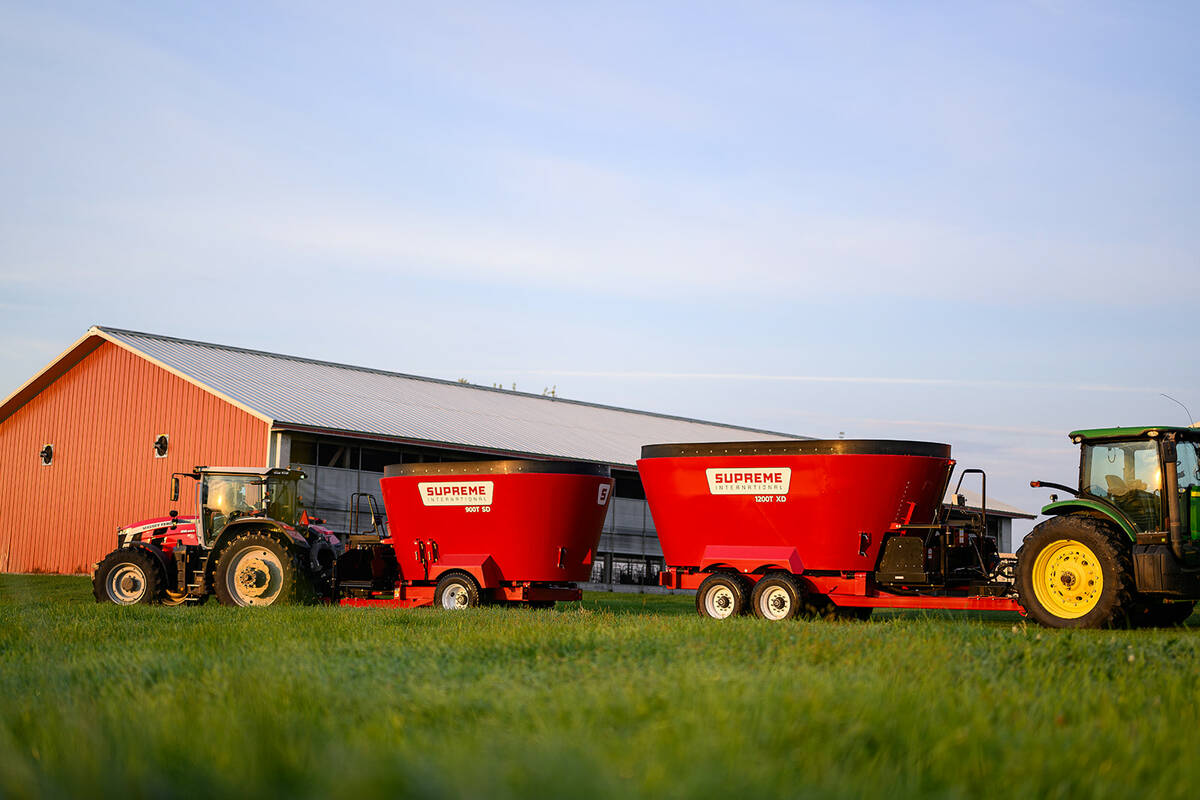 Supreme has reorganized its line of TMR mixers, offering models from entry level to extreme duty. All of them can be configured to include a wide range of options. Photo: Supreme