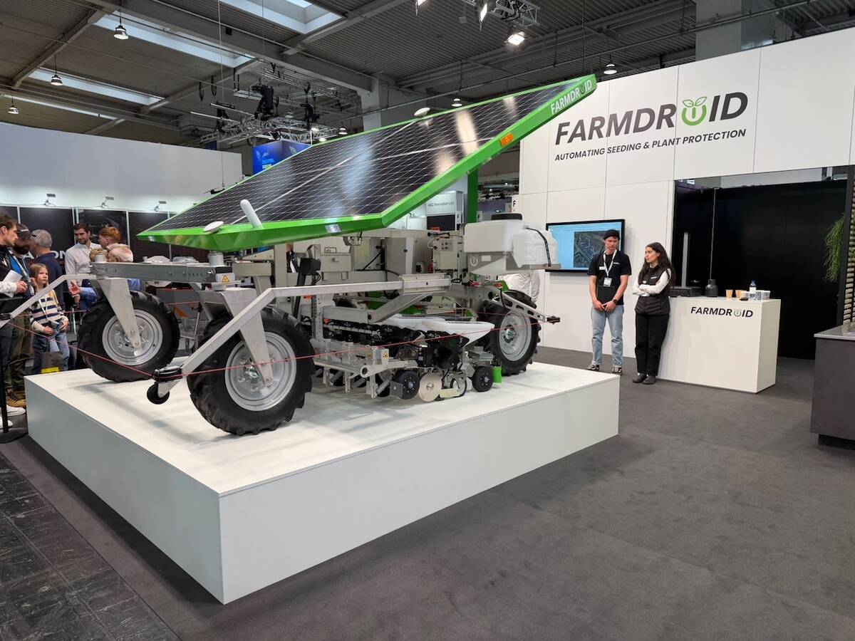 FarmDroid has steadily become one of the most successful autonomy companies with its solar-powered, planting, tilling and weeding unit. Photo: John Greig