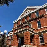 The historic facade of what is planned to be the Prairie Innovation Centre for Sustainable Agriculture at Assiniboine College in Brandon, Man., May 27, 2025. Photo: Greg Berg