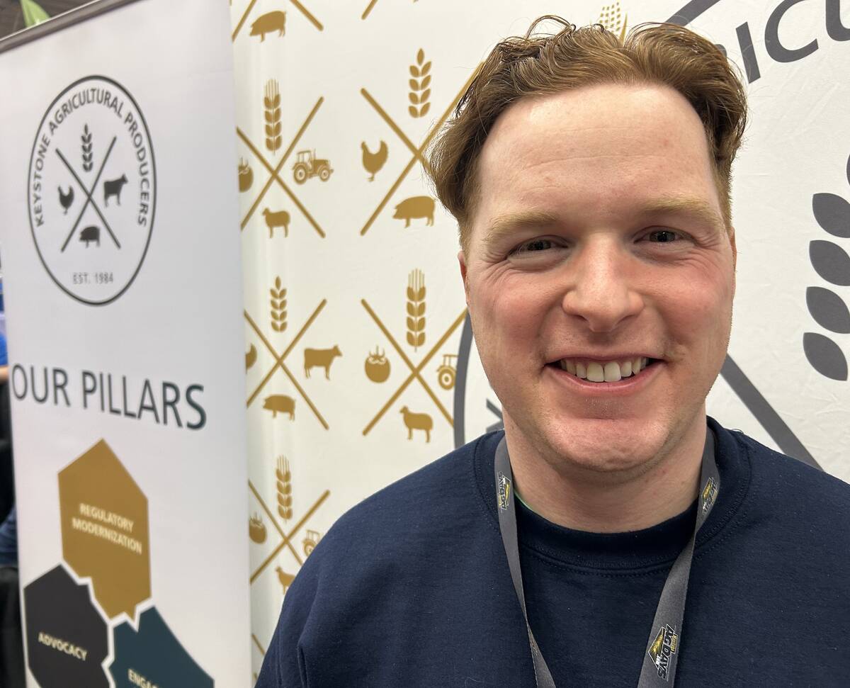 Keystone Agricultural Producers general manager Colin Hornby pictured during the last Manitoba Ag Days in January 2025. Photo: Gord Gilmour