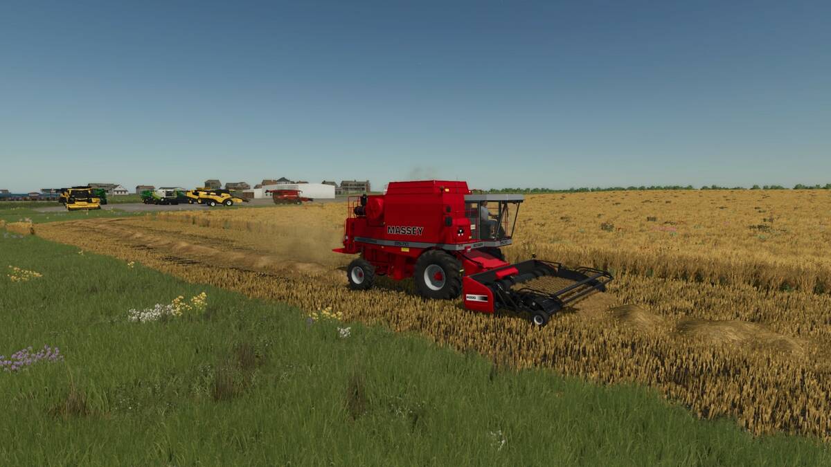 A screen capture of a Bryan Buhler mod to the video game Farming Simulator. Photo: Facebook/Bryan Buhler