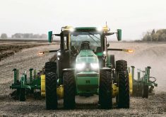 John Deere introduced its fully autonomous 8R tractor for tillage applications in 2022 and began offering it commercially on a limited basis in 2023. Photo: John Deere