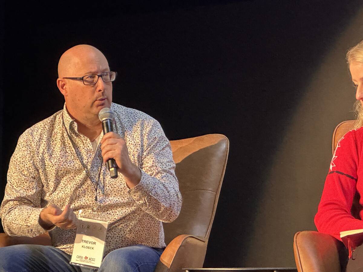 Speaking at the 2025 Canadian Hemp Trade Alliance conference, Plantae’s Trevor Kloeck said exaggerated claims have eroded credibility and now the sector needs a reset. Photo: Don Norman