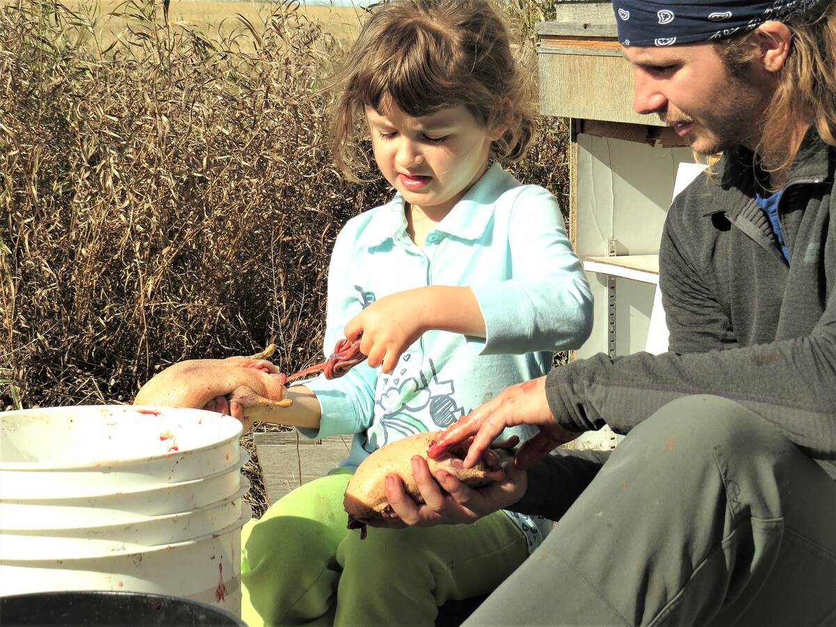 You&rsquo;re never too young to experience what it takes to bring food from the field to the table. Photo: Tim Sopuck
