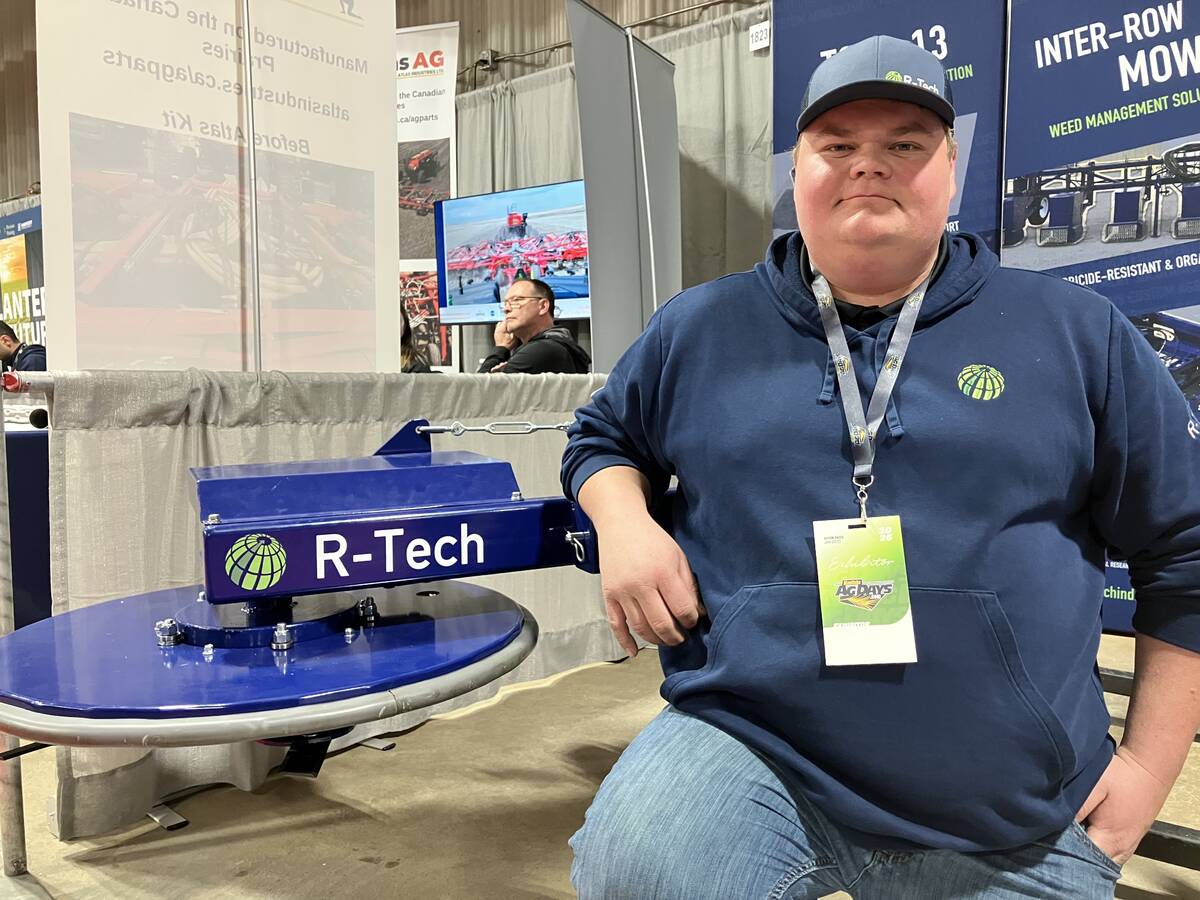 Josh Hennan, owner of R-Tech Industries and inventor of the R-Tech fence mower. Photo: Greg Berg
