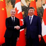 Canadian Prime Minister Mark Carney shakes hands with President of China Xi Jinping at the Great Hall of the People in Beijing, China, on Jan. 16, 2026. Sean Kilpatrick/Pool via Reuters