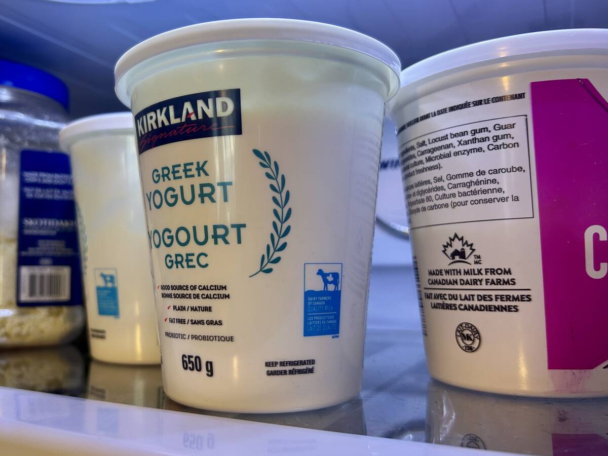 Yogurt products in a fridge boast the 