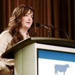 Incoming Canadian Cattle Association (CCA) CEO, Andrea Brocklebank, told Beef Farmers of Ontario members the timing is right for renewal within the national organization and is looking forward to working with the Provincial Working Group to find a path forward that includes the Alberta Beef Producers. Photo: Diana Martin
