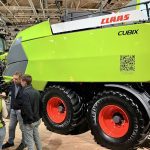 Claas’ Cubix large square baler on the show floor at Agritechnica.  Photo: Greg Berg