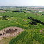 An aerial photo of the  Odanah Pasture near Forrest. Photo: Ducks Unlimited Canada