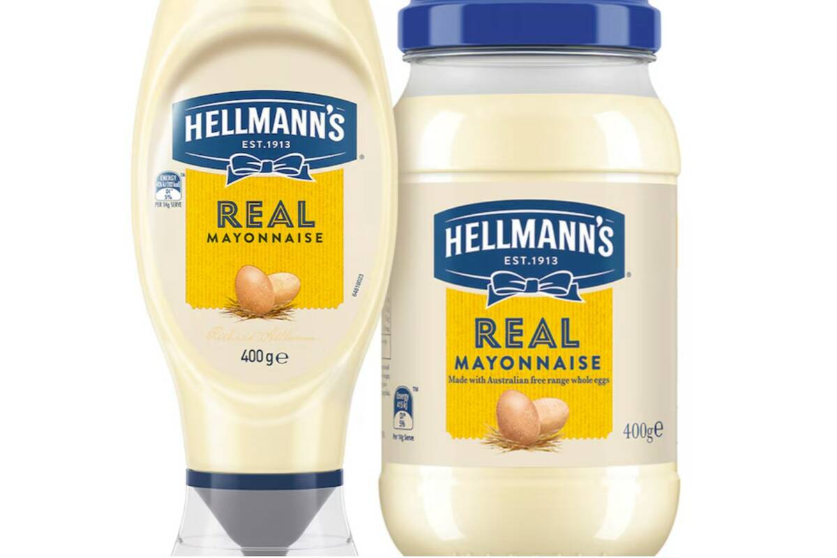 Unilever’s food business includes brands like Hellmann’s and Knorr. Photo: Hellmann’s Canada/Screenshot

