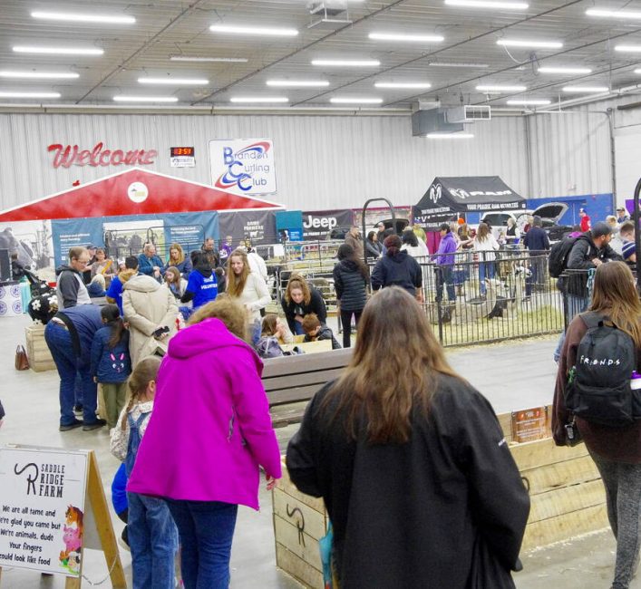 The Royal Farm Yard features different types of livestock and booths from Manitoba's major livestock farm sectors during the 2026 Royal Manitoba Winter Fair. Photo: Alexis Stockford.