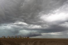 This week&rsquo;s Prairie forecast shows several storm systems are setting up across the Prairies with potential for rain, freezing rain and snow. Photo: Getty Images Plus
